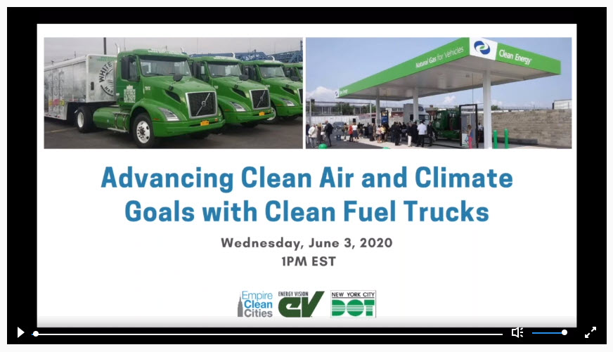 WEBINAR: Advancing Clean Air & Climate Goals with Clean Fuel Trucks